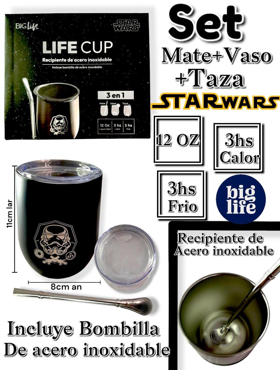 Set Lifecup Star Wars Mate + Vaso+ Taza